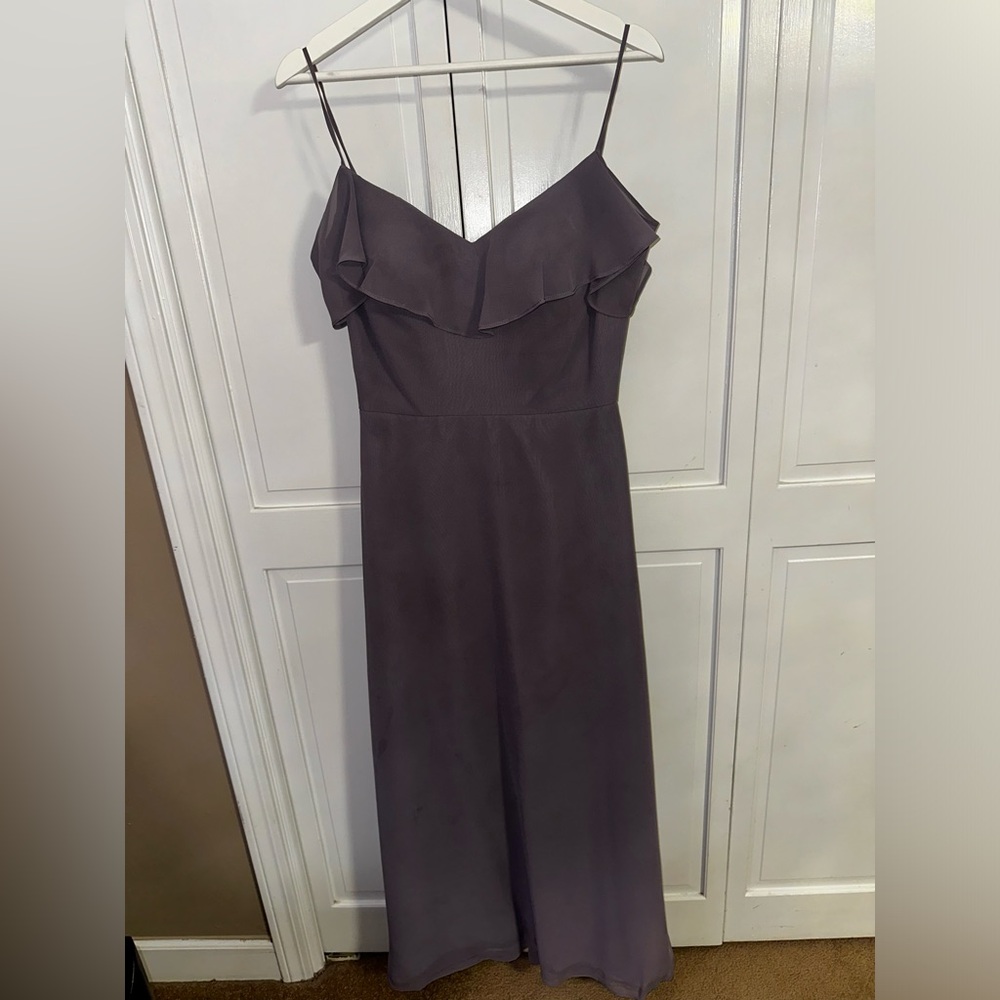 Women’s purple bridesmaids dress